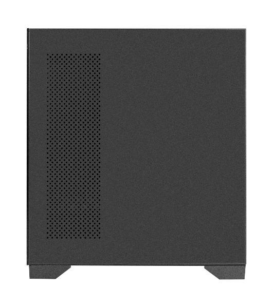 Компьютерный корпус Minitower ExeGate i3 SEA LE (mATX, без БП, 1хUSB+1хUSB 3.0, HD аудио, черный, передняя и боковая панели - закаленное стекло)