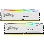 Оперативная память Kingston Fury Beast, DDR5, 32Gb (1x32Gb), 5600MHz, CL40, DIMM, с радиаторами, RGb, белый, фото7