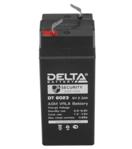 Батарея Delta DT 6023(2,3 А\ч, 6В) свинцово- кислотный аккумулятор