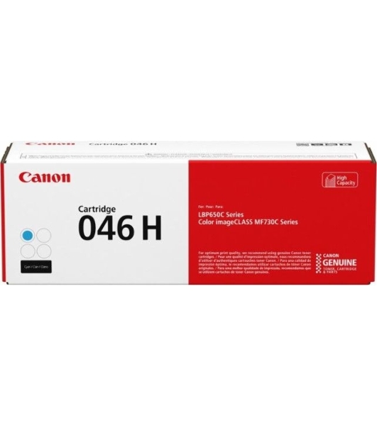 Картридж лазерный Canon 046C H голубой для i-SENSYS MF732/734/735, LBP653/654 5000 стр.