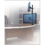 Настольное наклонно-поворотное крепление Kromax OFFICE-5, для 2-х LCD мониторов 13'-32', 5 ст. свободы, 3D вращение, VESA 75/100, max 2х6 кг GREY , фото2