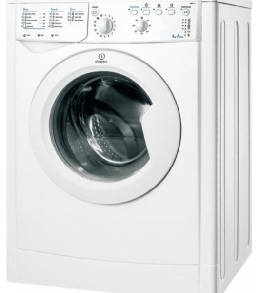 Стиральная машина Indesit IWSC 6105 белый, загрузка фронтальная 6 кг, 1000 об/мин., класс: А