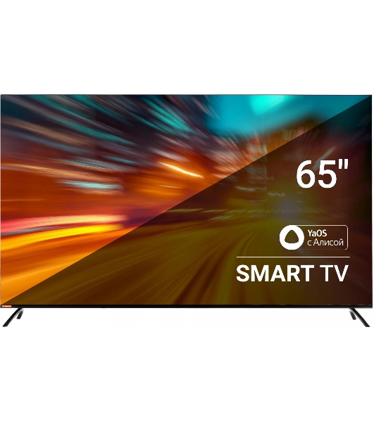 Телевизор SunWind 65' SUN-LED65XU401 черный LED UHD 60Hz Яндекс.ТВ