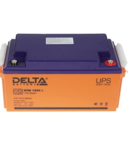 Батарея Delta DTM 1265 L (65 А\ч, 12В) свинцово- кислотный аккумулятор