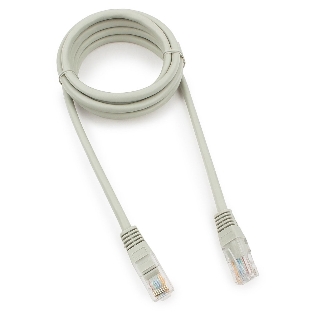 Патч-корд медный UTP Cablexpert PP10-1.5M cat.5e, 1.5м, литой, многожильный, серый