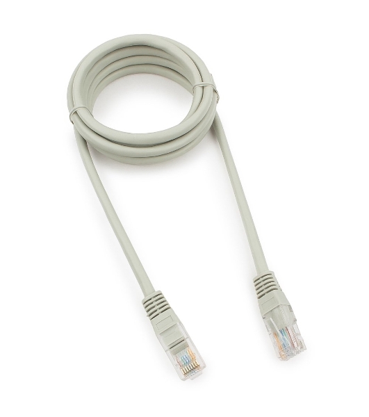 Патч-корд медный UTP Cablexpert PP10-1.5M cat.5e, 1.5м, литой, многожильный, серый