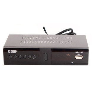 Ресивер эфирный цифровой DVB-T2/C HD HD-225 метал, дисплей DOLBY DIGITAL, Эфир