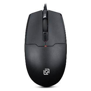 Мышь проводная Oklick 147M черный, 1600 dpi, PS/2, кнопки - 3