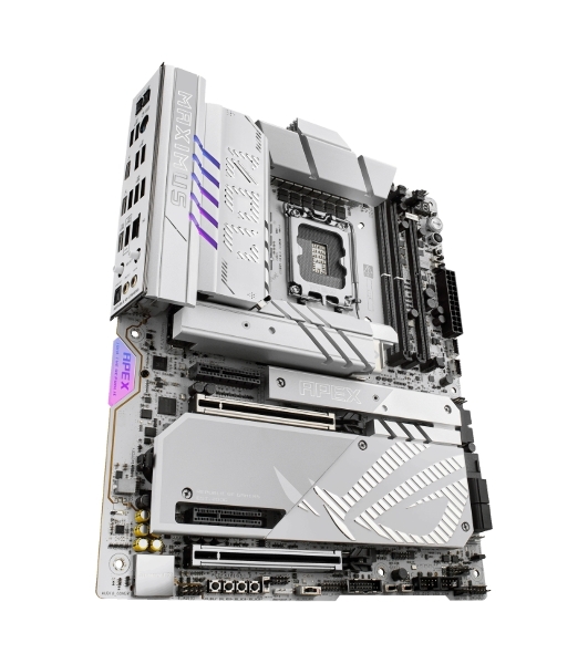 Материнская плата ASUS ROG MAXIMUS Z890 APEX, LGA 1851, Intel Z890, 2xDDR5, 4xSATA, 4xM.2, 1xPCIe 5.0 x16, 1xPCIe 5.0 x8, 2xUSB-C Thunderbolt 4, 1xUSB-C 20Gbps, 4xUSB-A 10Gbps, 4xUSB-A 5Gbps, 1x 5Gb LAN, 2x3.5 мм, 7.1, ATX
