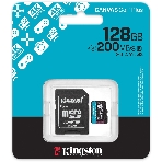 Флеш карта microSDXC 128Gb Kingston SDCG4/128Gb Canvas Go! Plus V30 A2 + adapter, фото 1