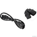 Кабель монитор-компьютер (UPS->уст-во) ExeGate Power EC-0,5P (С13->С14) VDE-250V-3*0.75-CU,10A, 0.5м, фото2