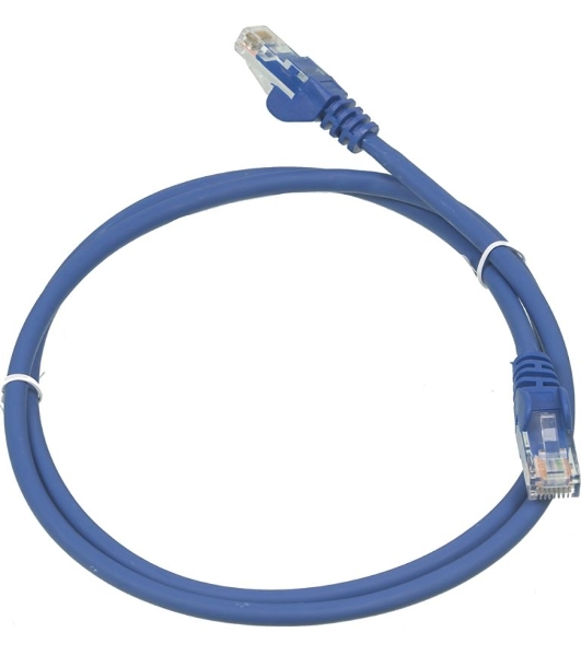 Патч-корд LANMASTER UTP LAN-PC45/U5E-1.0-BL вилка RJ-45-вилка RJ-45 cat.5е 1м синий LSZH (уп.:1шт)