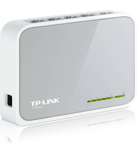 Коммутатор TP-Link SOHO TL-SF1005D Коммутатор 5-port 10/100M mini Desktop Switch, 5 10/100M RJ45 ports, Plastic case