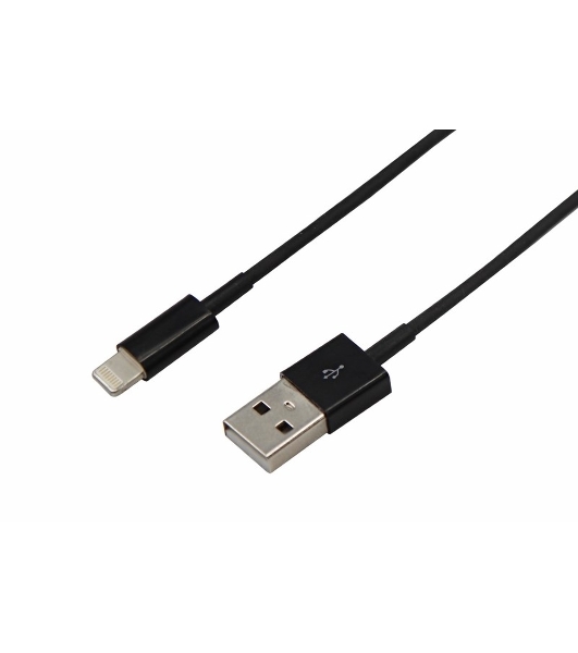 Кабель USB Rexant для iPhone 5/6/7 моделей шнур 1 м черный
