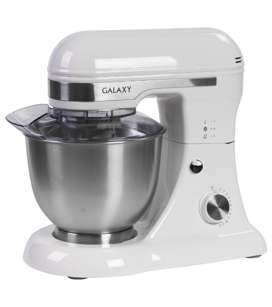 Миксер Galaxy Line GL 2230, белый, планетарный, 700 Вт, 12 скоростей