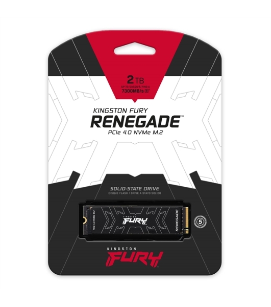 Накопитель SSD Kingston Fury Renegade, 2Tb, PCIe 4.0 x4, M.2 2280, NVMe, R/W 7300/7000
