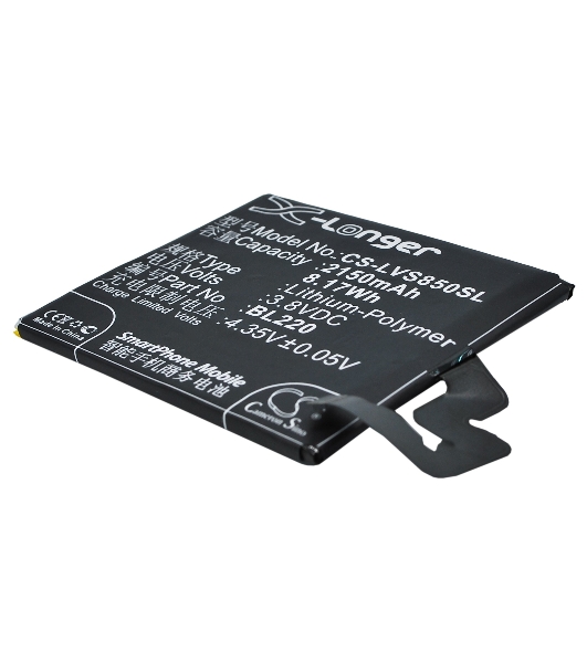 Аккумулятор CameronSino CS-LVS850SL BL220 для Lenovo S850 3.8V, 2150mAh, 8.17Wh