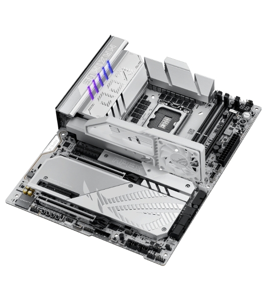 Материнская плата ASUS ROG MAXIMUS Z890 APEX, LGA 1851, Intel Z890, 2xDDR5, 4xSATA, 4xM.2, 1xPCIe 5.0 x16, 1xPCIe 5.0 x8, 2xUSB-C Thunderbolt 4, 1xUSB-C 20Gbps, 4xUSB-A 10Gbps, 4xUSB-A 5Gbps, 1x 5Gb LAN, 2x3.5 мм, 7.1, ATX