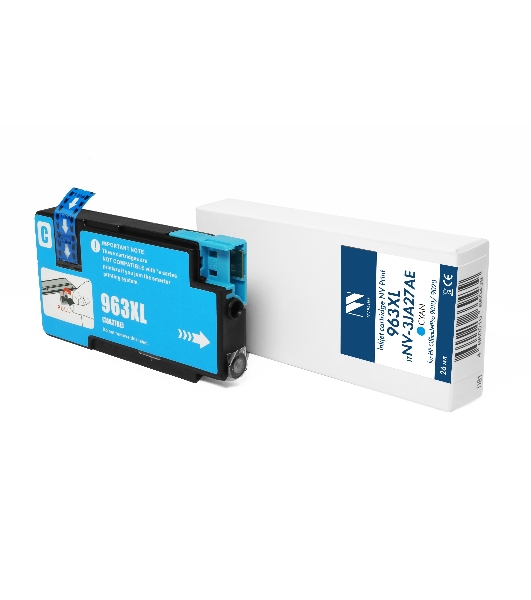 Картридж струйный NVPrint 963XL (NV-3JA27AE) Cyan для HP OfficeJetPro 9010/9020 (50 мл)совместимый