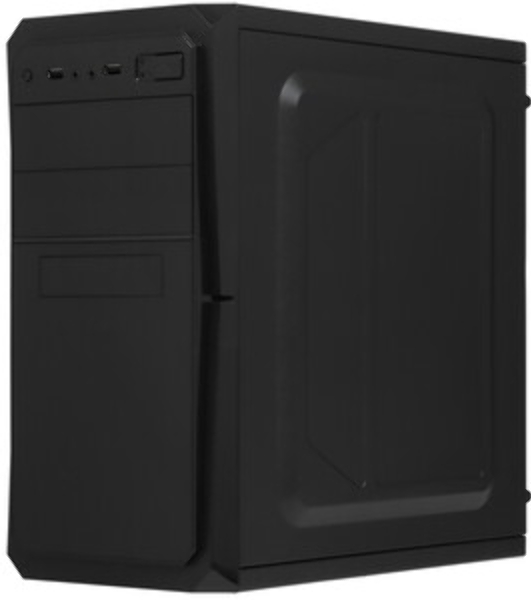 Компьютерный корпус Minitower ExeGate BA-202-UNS350 (mATX, БП UNS350 с вент. 12см, 2хUSB, аудио, черный)