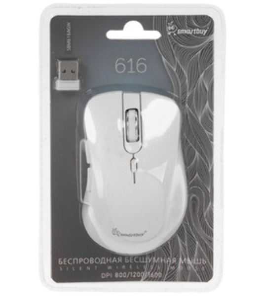Мышь беспроводная Smartbuy (SBM616AGW) 616AG белый