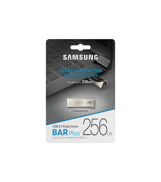 Флешка USB 256Gb USB USB 3.1 Samsung BAR Plus (up to 300Mb/s) (MUF-256BE3/APC)