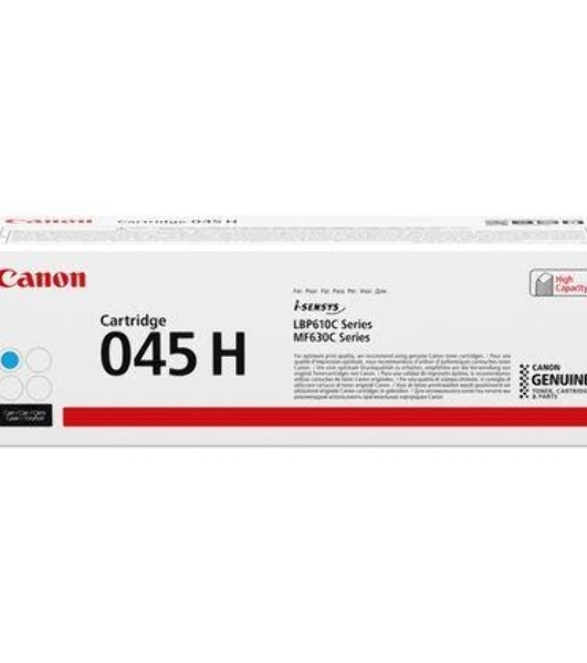 Картридж лазерный Canon 045C H голубой, 2200 стр., для i-SENSYS MF631/633/635, LBP611