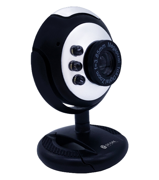 Веб-камера OKLICK OK-C8825 640x480, 30 кадр/с, USB Type-A, микрофон, черный/белый