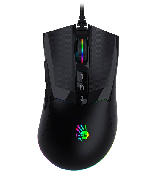 Мышь проводная A4Tech Bloody W90 Max черный, 10000 dpi, USB, кнопки - 10