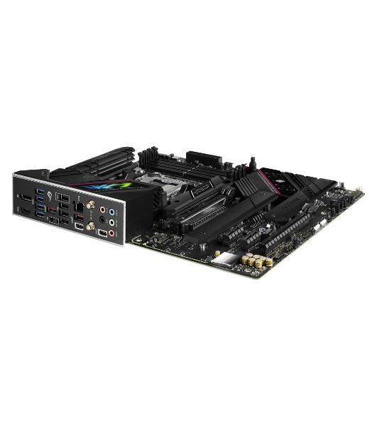 Материнская плата ASUS ROG STRIX B650E-F GAMING WIFI, AM5, AMD B650, 4xDDR5, 4xSATA, 3xM.2, 1xPCI-E 5.0 x16, 1xPCI-E 4.0 x4, 2xPCI-E x1, 1xHDMI, 1xDP, 1x 2.5Gb LAN, 4xUSB-A 2.0, 4xUSB-A 3.2 Gen 1, 2xUSB-A 3.2 Gen 2, 1xUSB-C 3.2 Gen 2, 1xUSB-C 3.2 Gen 2x2, 5x3.5 мм, 7.1, ATX