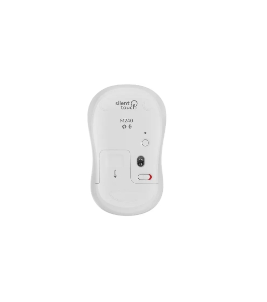 Мышь беспроводная Logitech M240 SILENT белый, 4000 dpi, Bluetooth, кнопки - 3