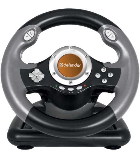 Игровой руль Defender CHALLENGE MINI Руль+ педали, 10кн., 200мм.,USB
