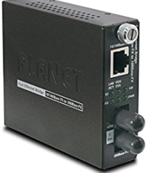 Медиаконвертер PLANET Technology FST-801 10/100Base-TX to 100Base-FX (ST) Smart Media Converter