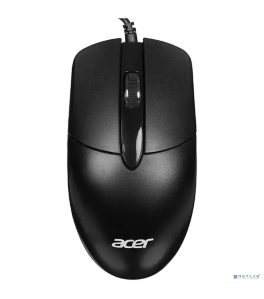 Мышь проводная Acer OMW300 черный, 1200 dpi, USB, кнопки - 3