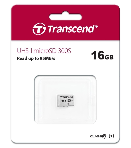 Флеш карта microSD 16Gb Transcend microSDHC Class 10 UHS-1 U1, (без адаптера), TLC