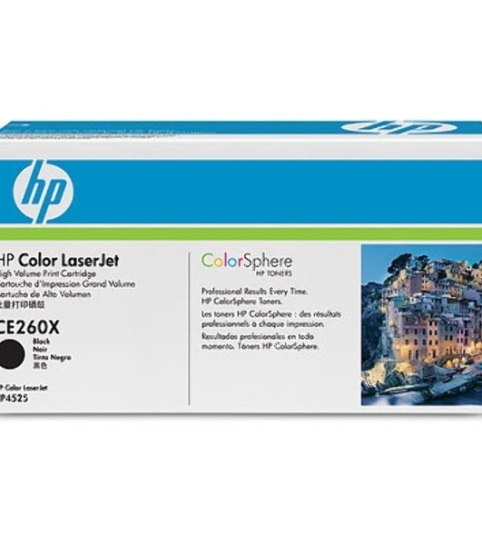 Картридж лазерный HP CE260X черный для CLJ CP4525 17000 стр.
