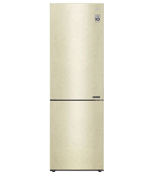 Холодильник LG GA-B509CECL бежевый, двухкамерный, 277/107л, морозилка снизу, No Frost