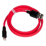 Кабель USB 2.0 HOCO X21, силиконовая оплетка, AM/Lightning M, черно-красный, 1м, фото5