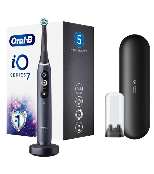 Электрическая зубная щетка Oral-B iO Series 7 Onyx черный