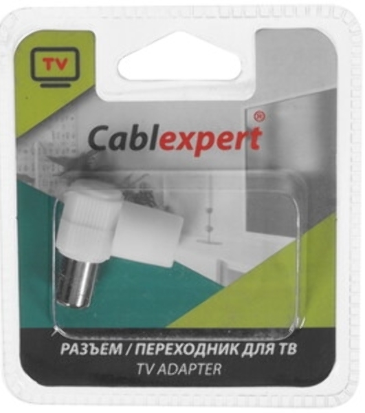 Разъем Cablexpert TVPL-9, TV (папа), 90 градусов, блистер