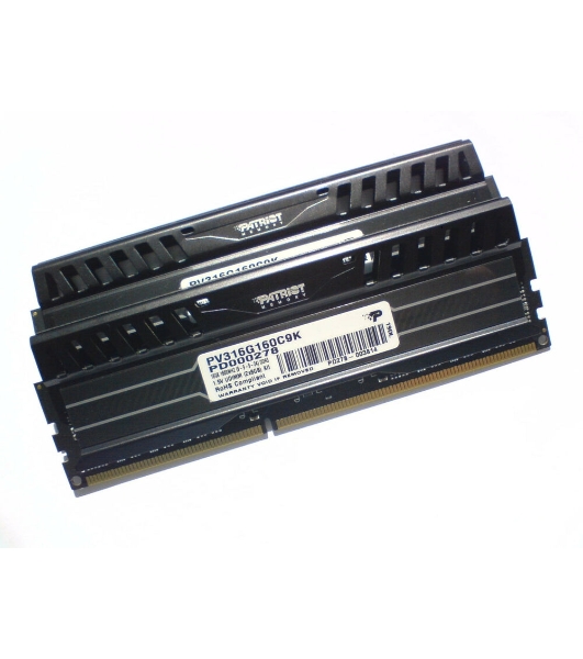 Оперативная память Patriot Viper 3, DDR3, 16GB (2x8 GB), 1600 MHz, CL9, DIMM, радиатор, черный