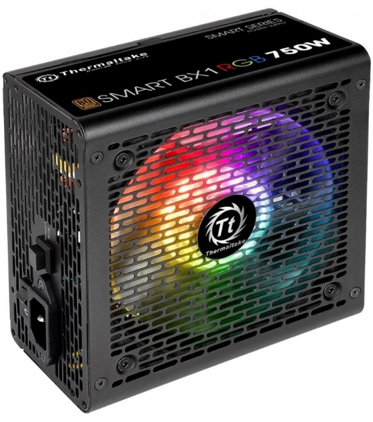 Блок питания Thermaltake Smart PS-SPR-0750NHSABE-1, 750Вт, 80 PLUS Bronze, 120мм, черный