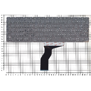 Клавиатура для ноутбука HP Pavilion 15-ab 15-ab000 15z-ab100 черная с белой подсветкой