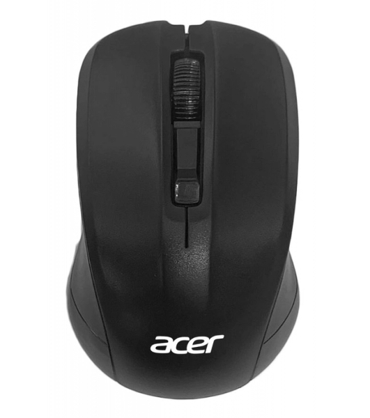 Мышь беспроводная Acer OMR010 черный, 1200 dpi, радиоканал, USB, кнопки - 3