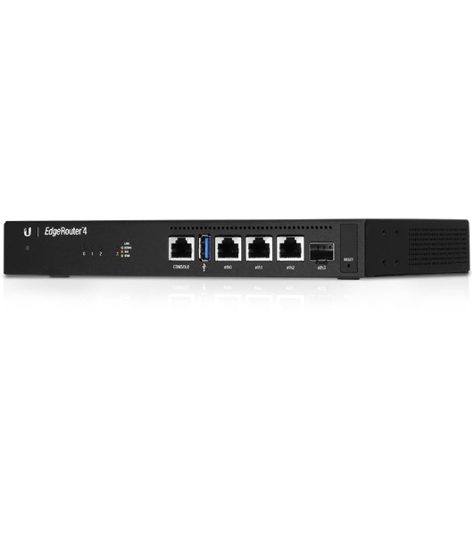 Маршрутизатор Ubiquiti ER-4-EU EdgeRouter 4 4 ядра (1 ГГц), 3х 1G RJ45, 1х SFP