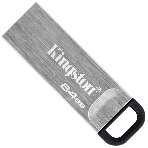 Флешка USB Kingston DataTraveler KYSON (DTKN/64GB), 64Gb, USB 3.2 Gen 1, R/W 200/60, серебристый/черный, фото7