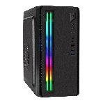 Компьютерный корпус Minitower ExeGate mEVO-7805-XP500 (mATX, БП XP500 с вент. 12см, 2*USB+1*USB 3.0, аудио, черный, с 2*RGb подсветкой), фото7