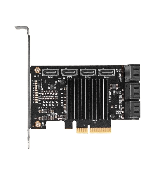 Контроллер ExeGate EXE-510 (PCI-E x4, SATA3 6Gb/s, 10 int, ASMedia Chipset ASM1166+JMB575)