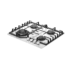 Варочная панель Kuppersberg FG 66 W газ, High-Tech, 59 см, автоматический электроподжиг, газ-контроль, форсунки под сжиженый газ, SABAF конфорки, чугунные решетки, цвет белый, цвет фурнитуры белый, фото3