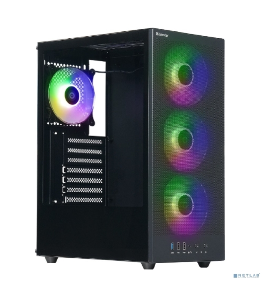 Компьютерный корпус Defender RaptorX черный,ATX,4fans,switchM/BSync